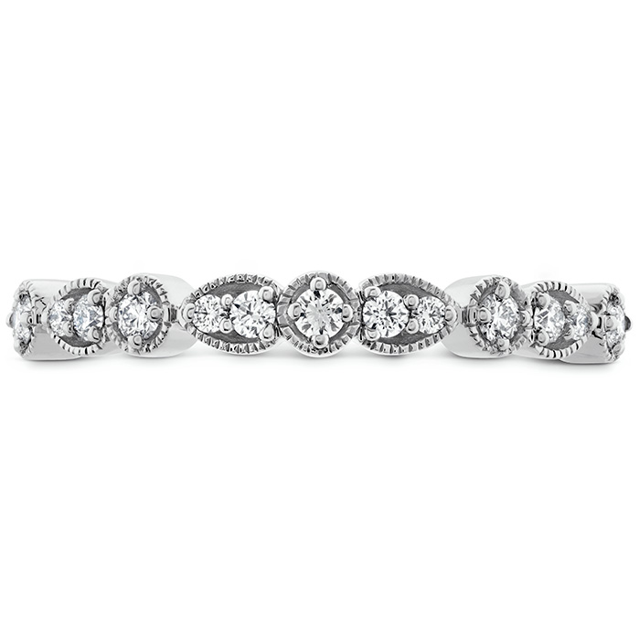 Isabelle Teardrop Milgrain Diamond Band