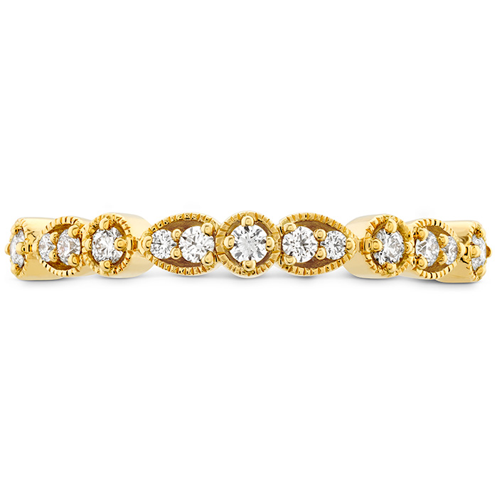 Isabelle Teardrop Milgrain Diamond Band