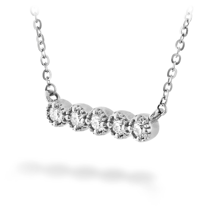 Liliana Milgrain Diamond Bar Necklace