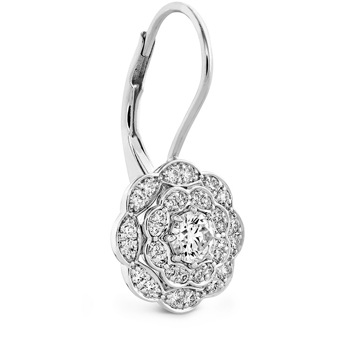 Lorelei Double Halo Diamond Drop Earrings