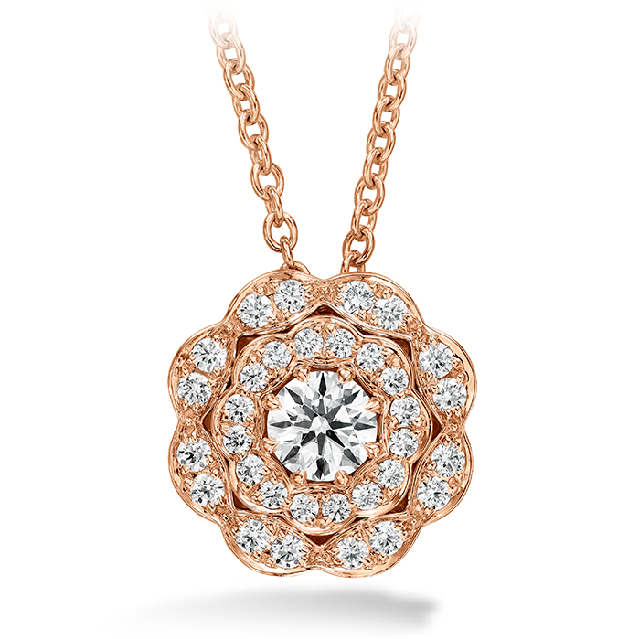 Lorelei Double Halo Diamond Pendant