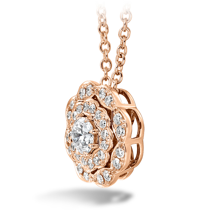 Lorelei Double Halo Diamond Pendant