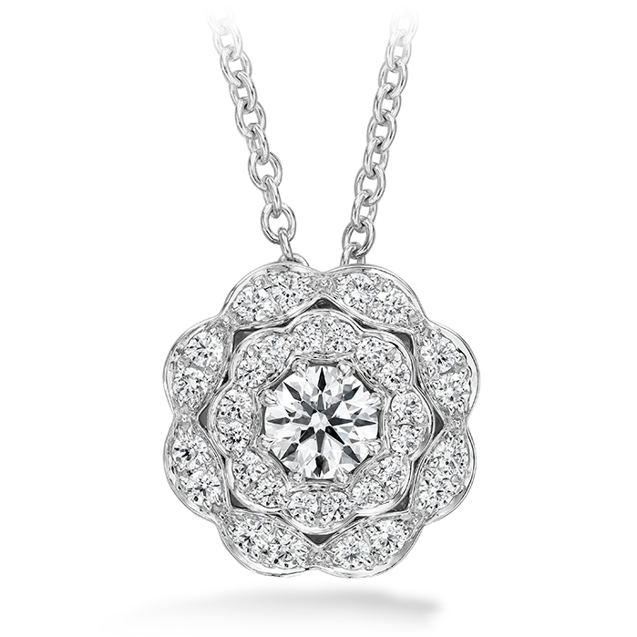 Lorelei Double Halo Diamond Pendant