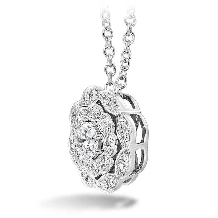 Lorelei Double Halo Diamond Pendant