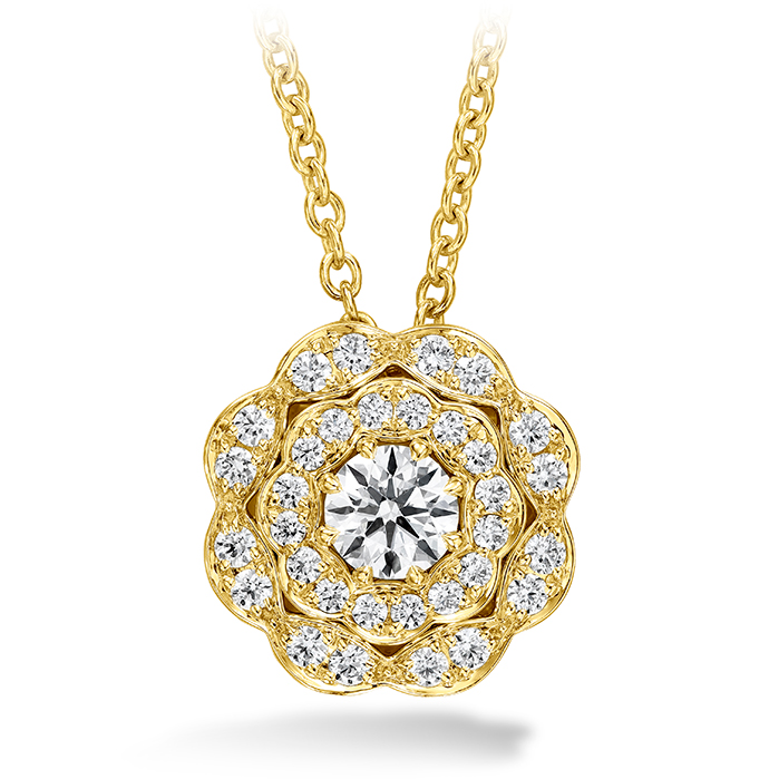 Lorelei Double Halo Diamond Pendant