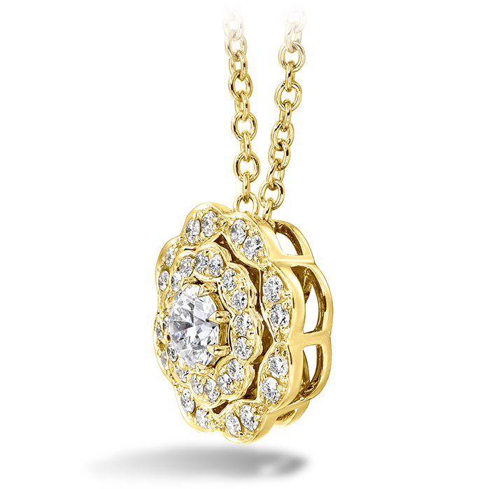 Lorelei Double Halo Diamond Pendant