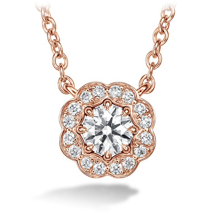 Lorelei Diamond Halo Pendant
