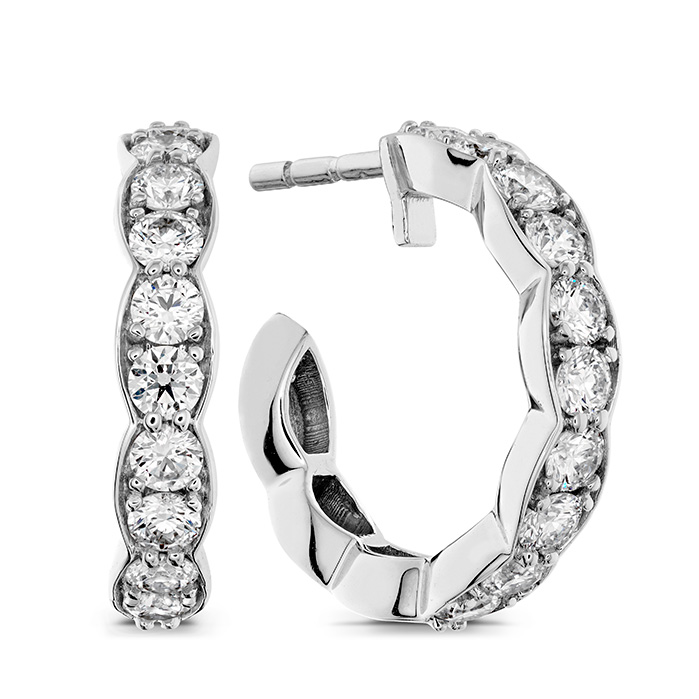 Lorelei Floral Hoop Earrings