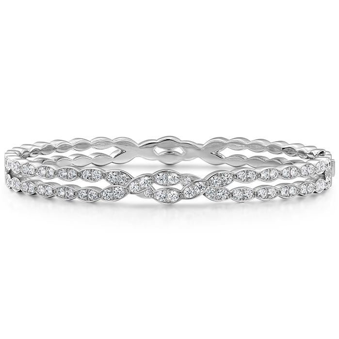 Lorelei Floral Dia Double Twist Bangle