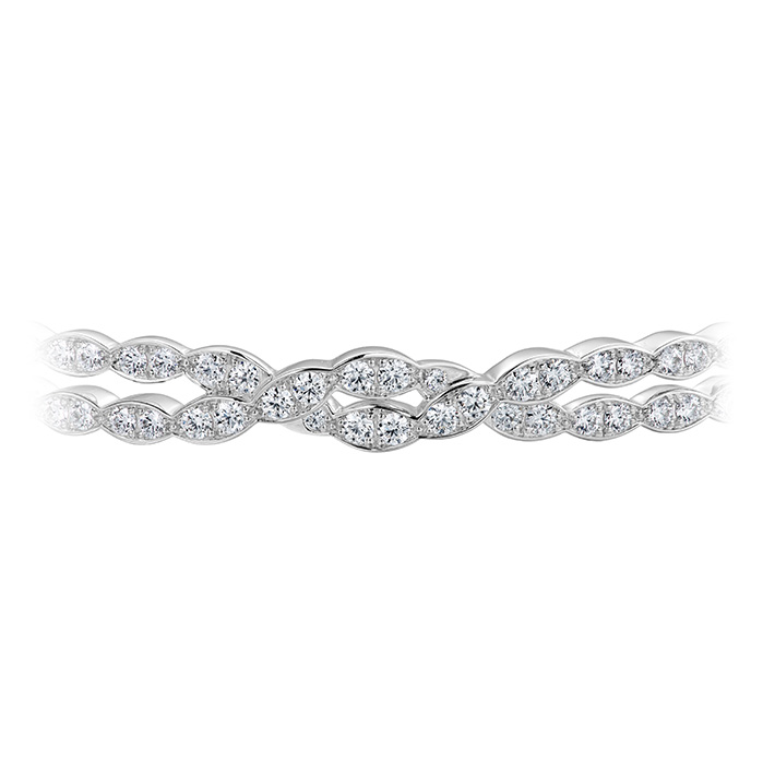Lorelei Floral Dia Double Twist Bangle