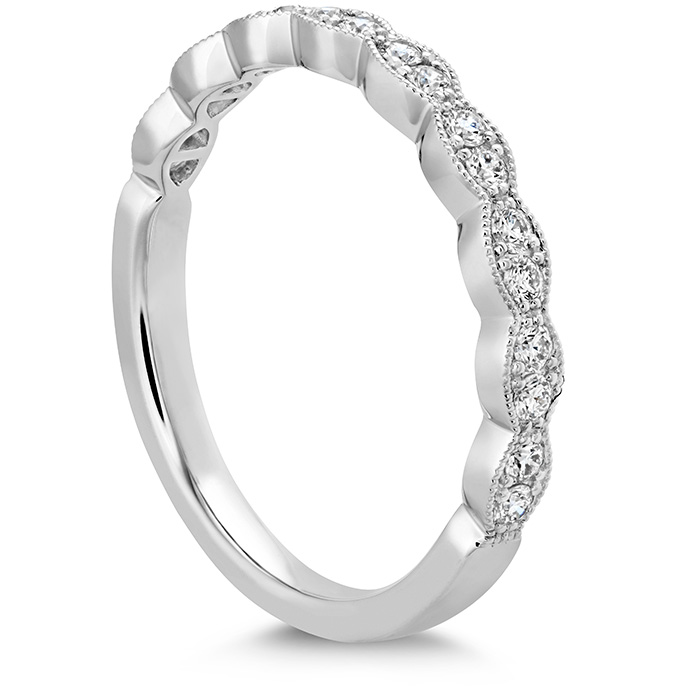 Lorelei Floral Milgrain Diamond Band