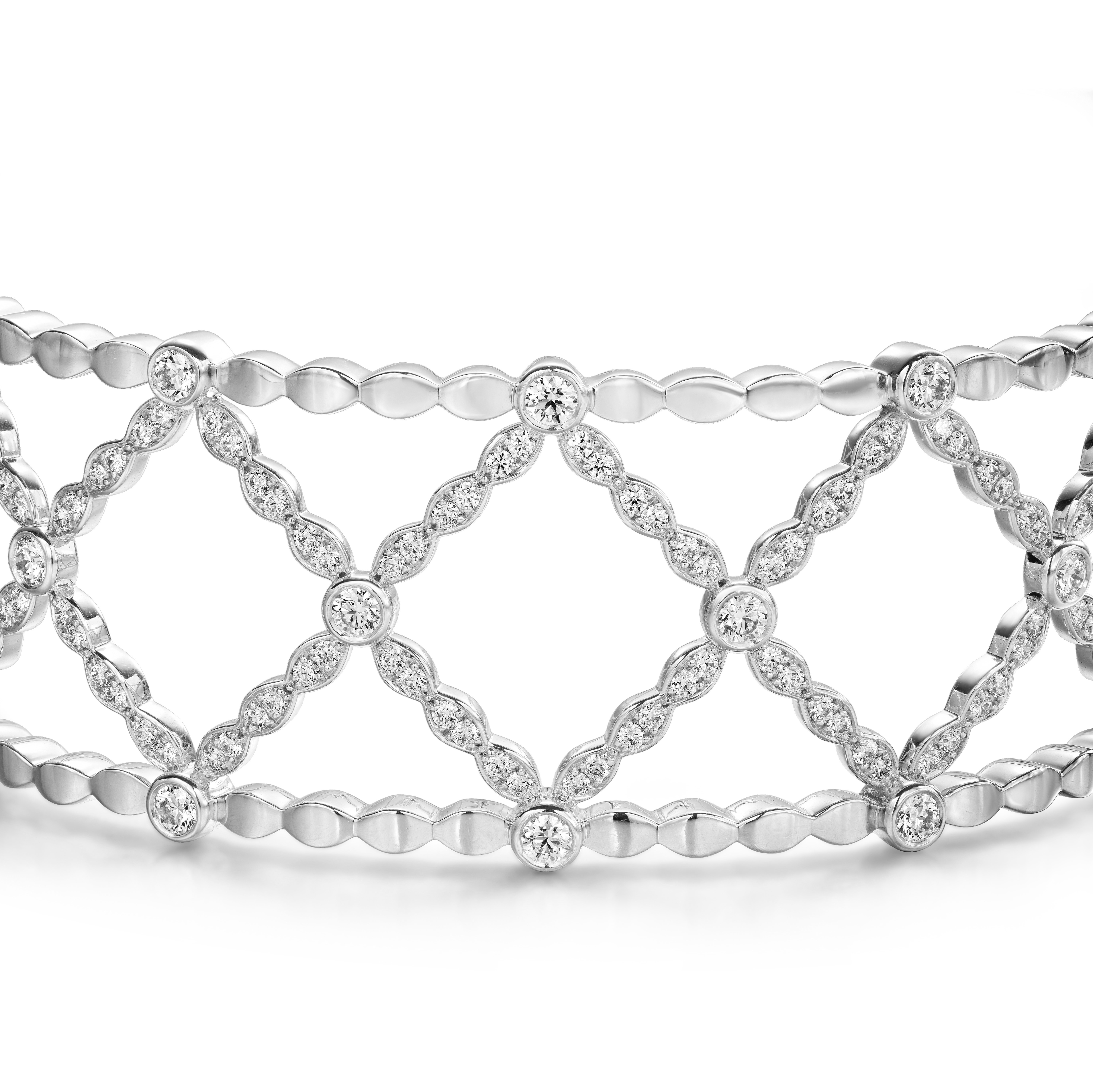Lorelei Lattice Diamond Bangle