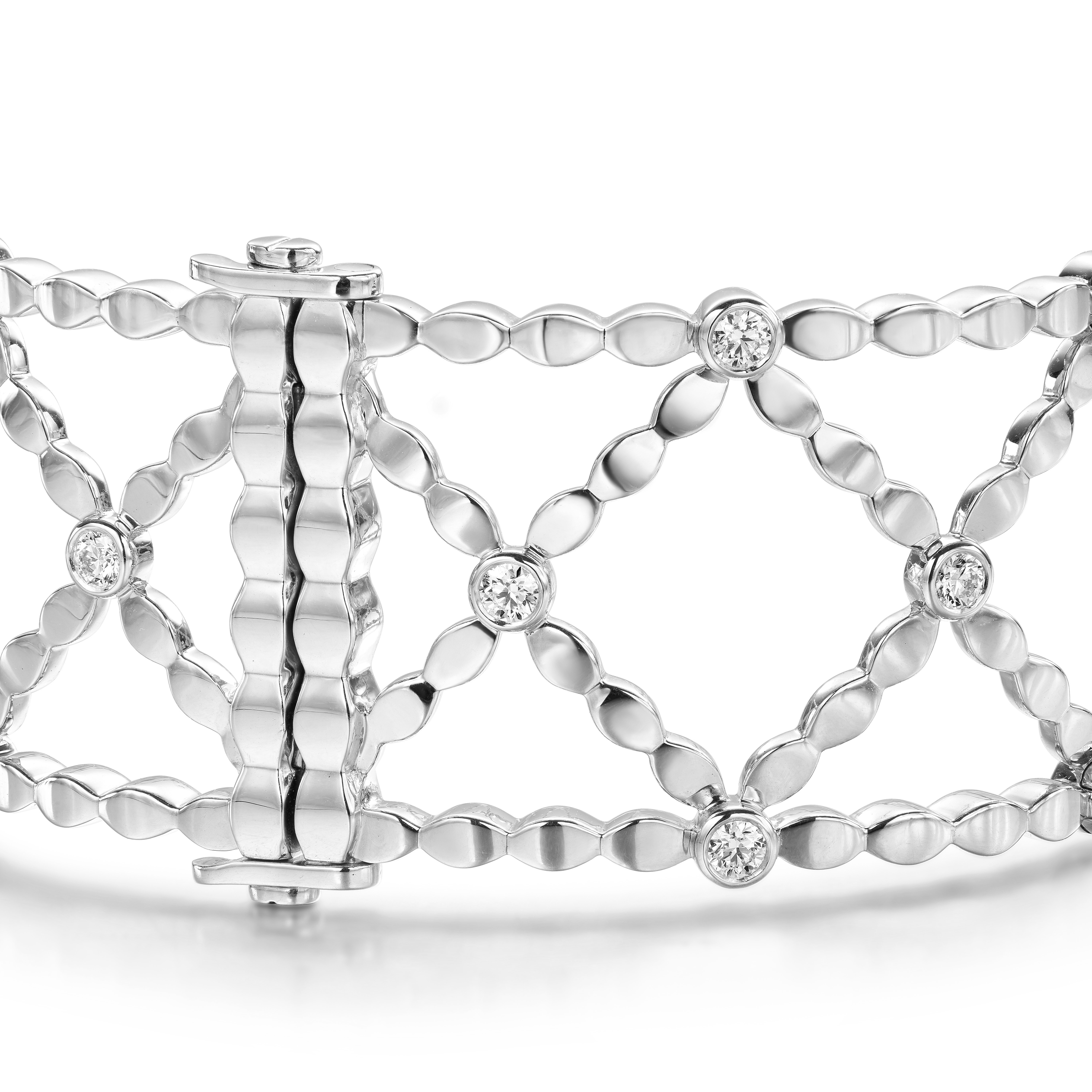 Lorelei Lattice Diamond Bangle