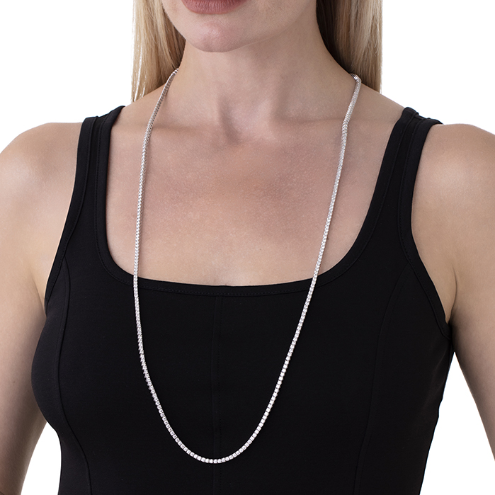 Signature Opera Length Line Necklace