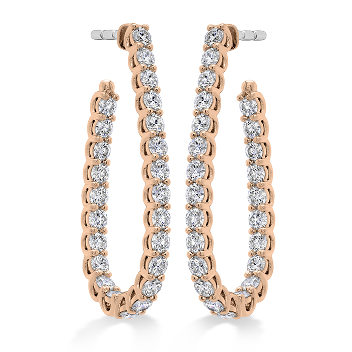Signature Pear Hoop - Medium