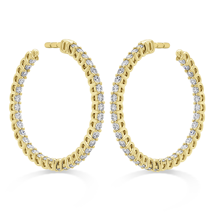 Signature Round Inside Out Hoop - Small