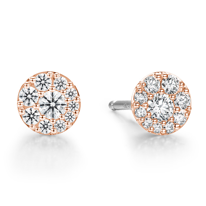 Tessa Diamond Circle Earrings