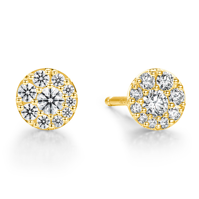 Tessa Diamond Circle Earrings