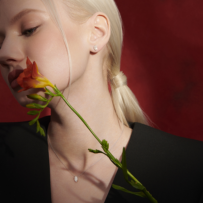 Tessa Diamond Navette Pendant