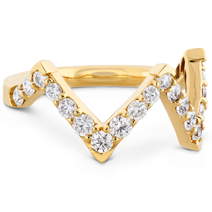 Triplicity Pointed Diamond Ring