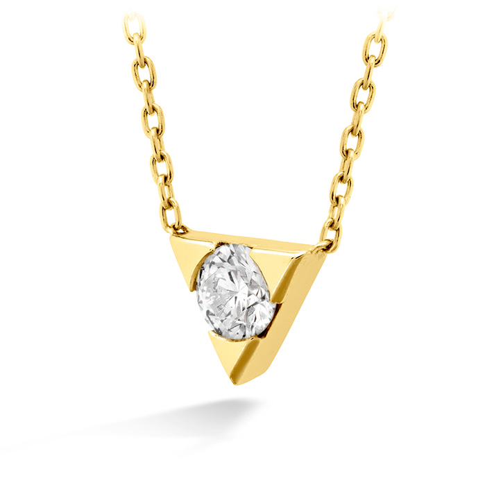 Triplicity Single Diamond Pendant