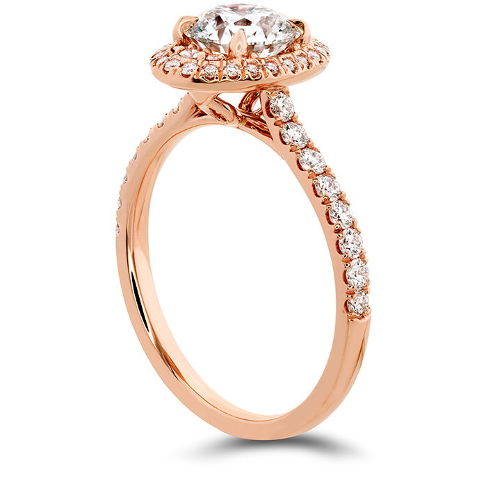 Juliette Oval Halo Diamond Engagement Ring