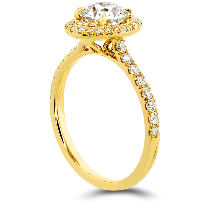 Juliette Oval Halo Diamond Engagement Ring