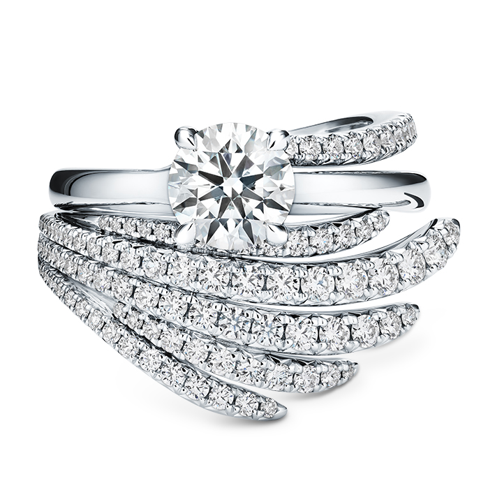 Vela Solitaire Ring with Diamond Gallery