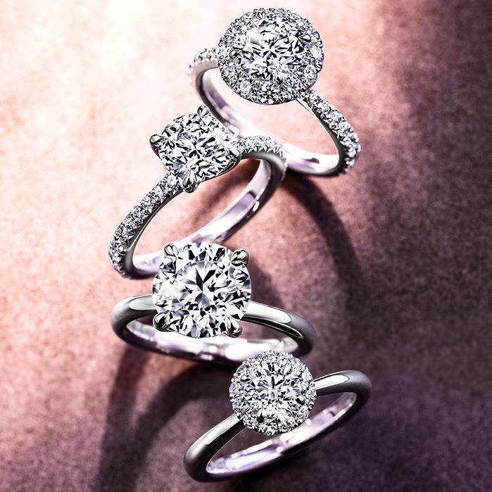 Vela Halo Ring with Diamond Band