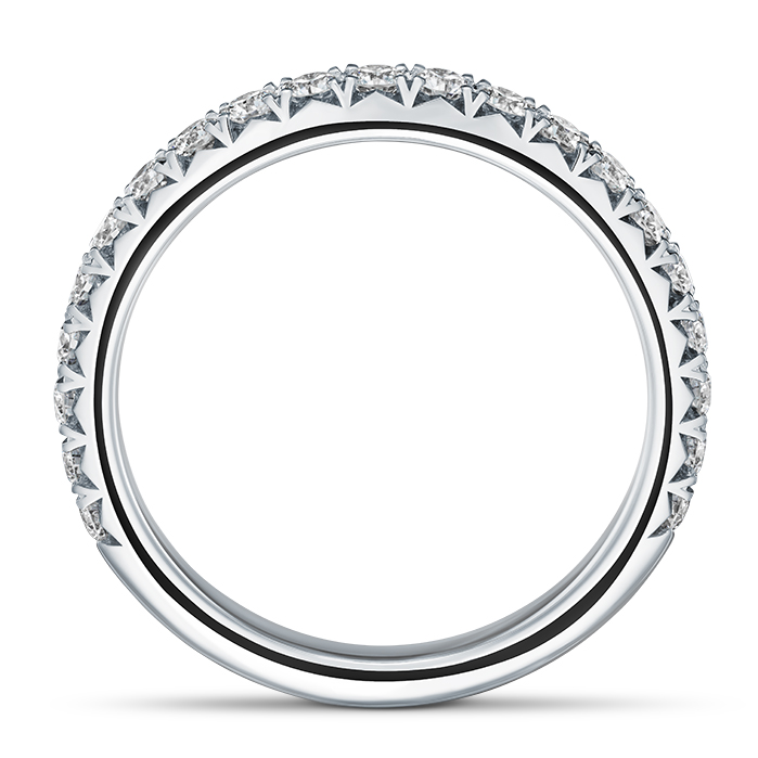 Vela French Cut Pavé Band