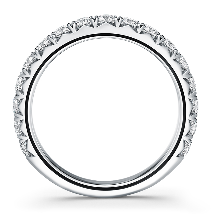 Vela French Cut Pavé Band