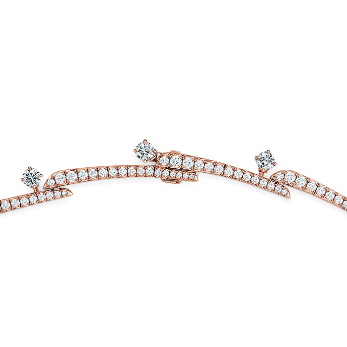 Vela Crossover Pavé Necklace
