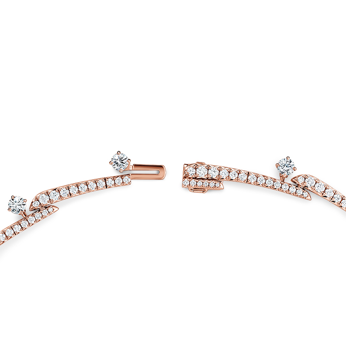 Vela Crossover Pavé Necklace