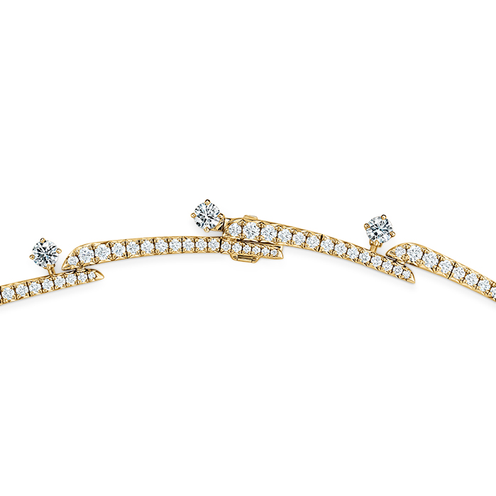 Vela Crossover Pavé Necklace