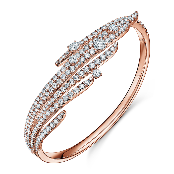 Vela French Cut Pavé Bangle