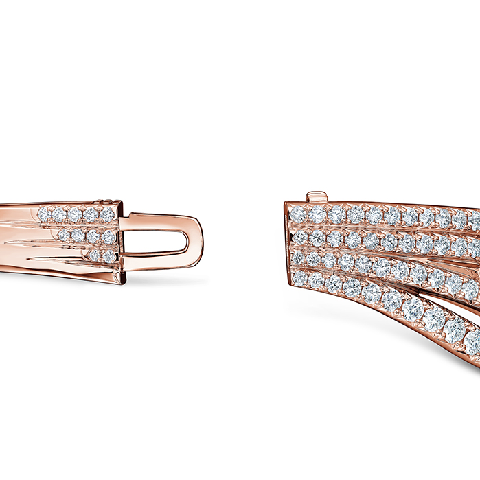 Vela French Cut Pavé Bangle