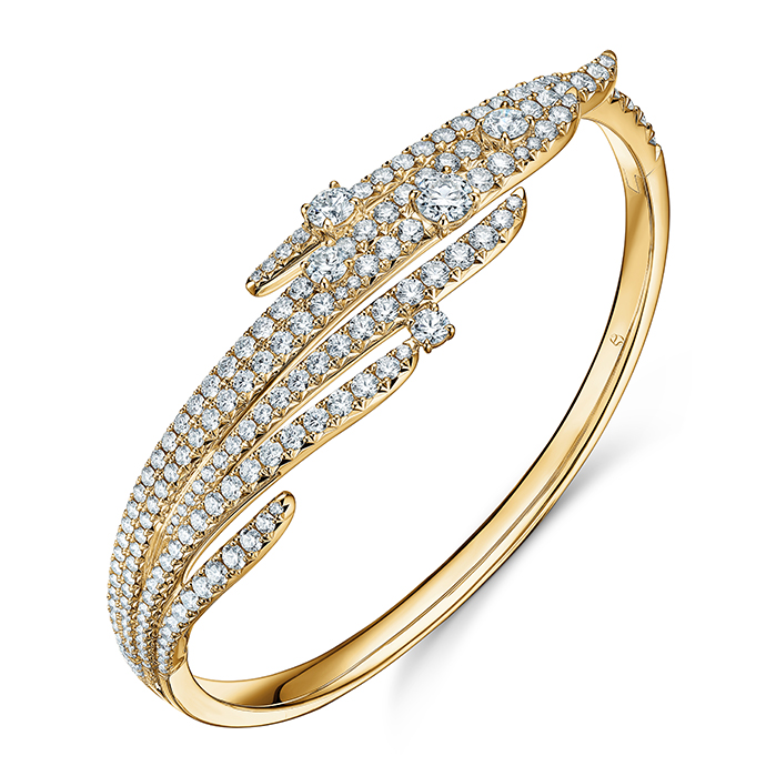 Vela French Cut Pavé Bangle