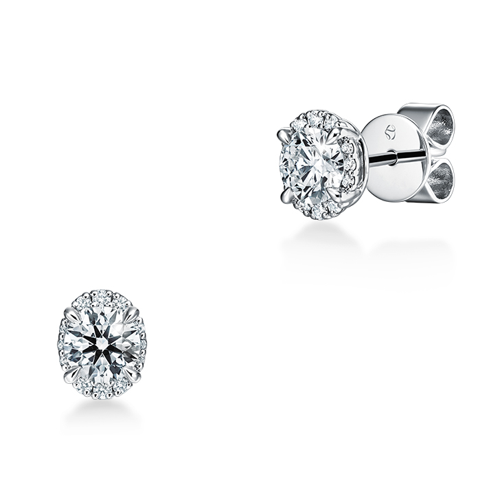 Ellipse Diamond Earrings