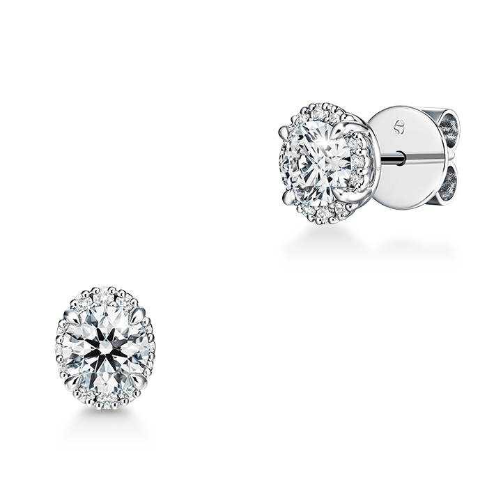 Ellipse Diamond Earrings