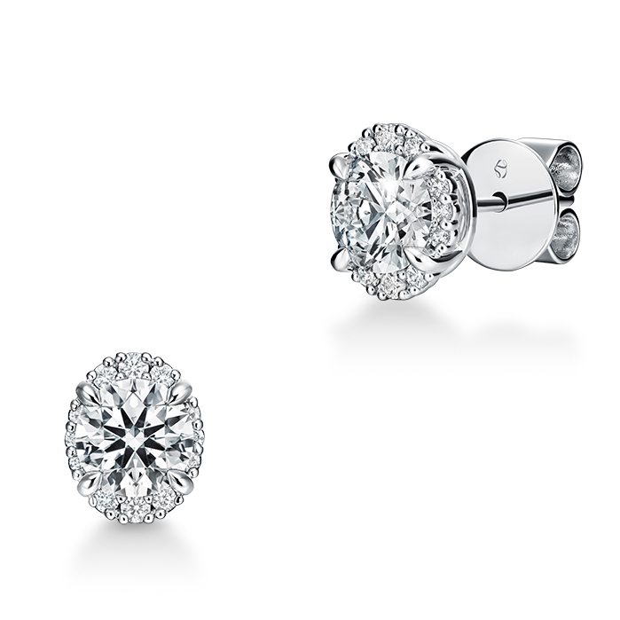 Ellipse Diamond Earrings