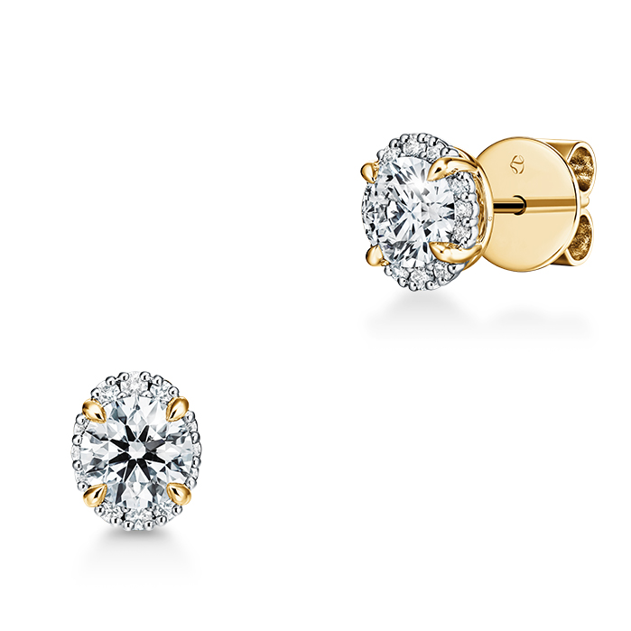 Ellipse Diamond Earrings