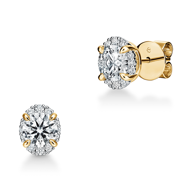 Ellipse Diamond Earrings