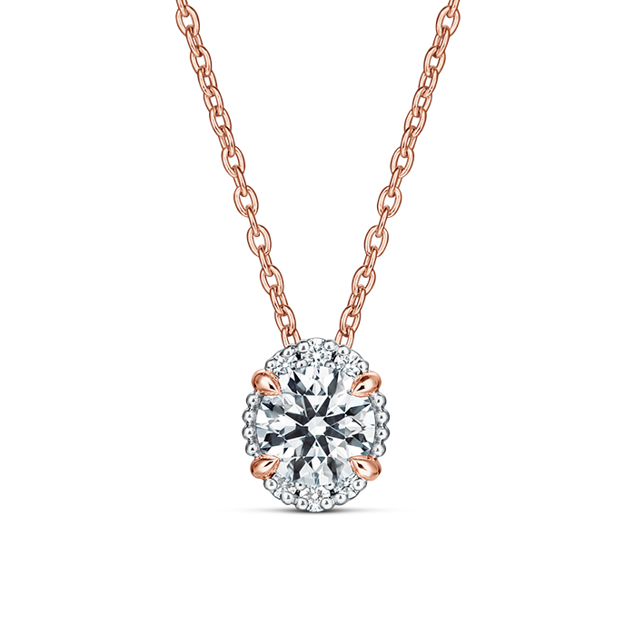 Ellipse Diamond Pendant