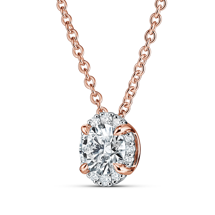 Ellipse Diamond Pendant