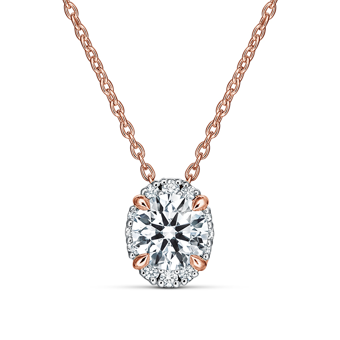 Ellipse Diamond Pendant