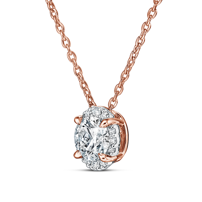 Ellipse Diamond Pendant