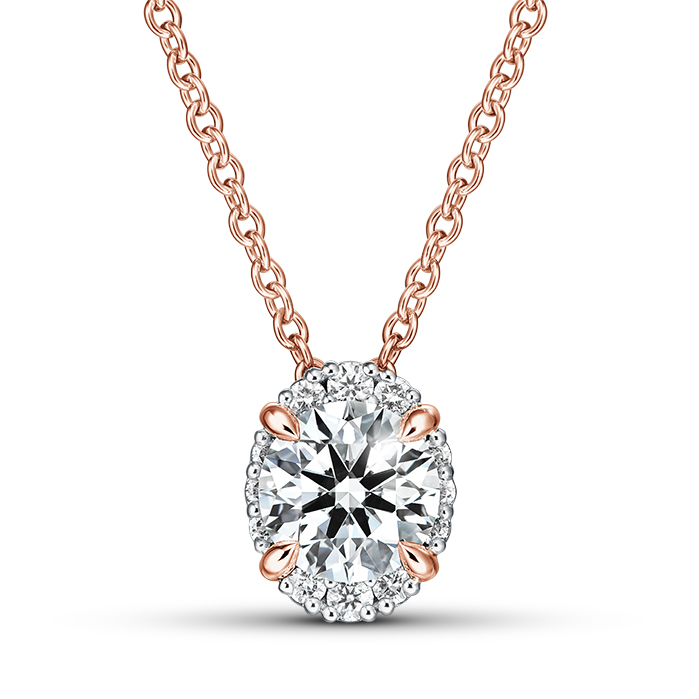 Ellipse Diamond Pendant