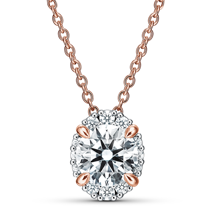 Ellipse Diamond Pendant
