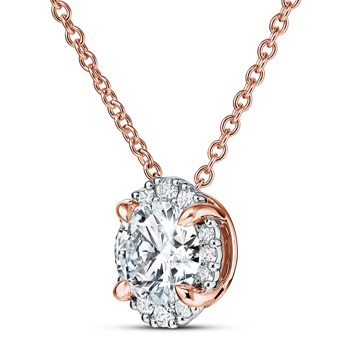 Ellipse Diamond Pendant