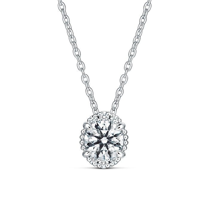 Ellipse Diamond Pendant